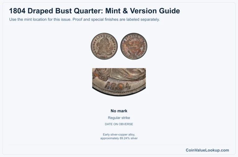 1804 Draped Bust Quarter Coin Value: How Much Is It Worth?