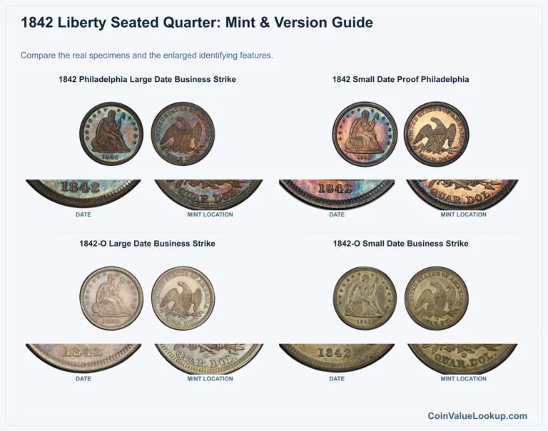 1842 Liberty Seated Quarter Coin Value: How Much Is It Worth?