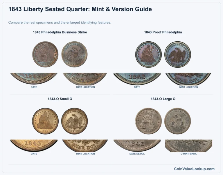 1843 Liberty Seated Quarter Coin Value: How Much Is It Worth?