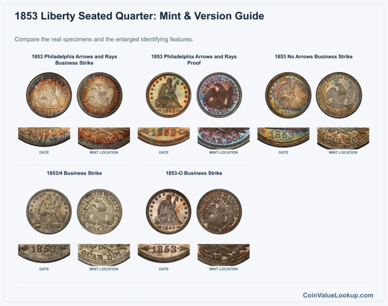 1853 Liberty Seated Quarter Coin Value: How Much Is It Worth?