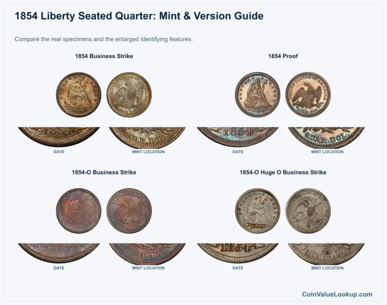1854 Liberty Seated Quarter Coin Value: How Much Is It Worth?