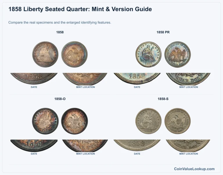 1858 Liberty Seated Quarter Coin Value: How Much Is It Worth?