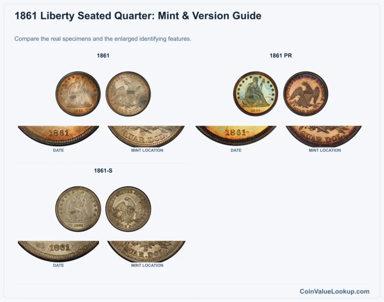 1861 Liberty Seated Quarter Coin Value: How Much Is It Worth?