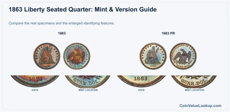 1863 Liberty Seated Quarter Coin Value: How Much Is It Worth?
