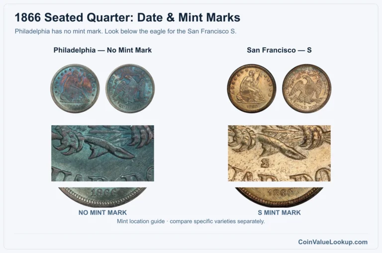 1866 Liberty Seated Quarter Coin Value: How Much Is It Worth?