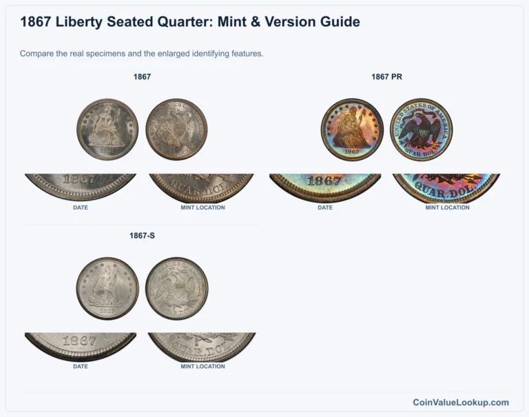 1867 Liberty Seated Quarter Coin Value: How Much Is It Worth?
