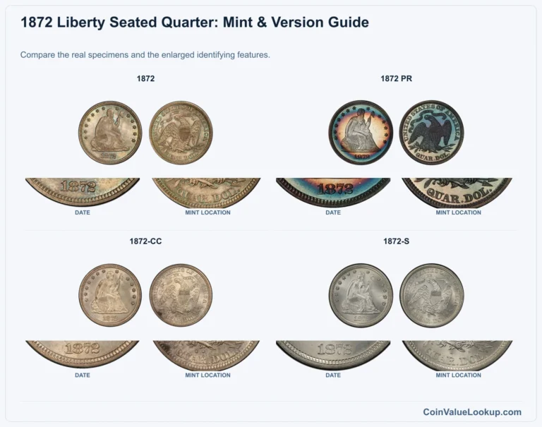 1872 Liberty Seated Quarter Coin Value: How Much Is It Worth?