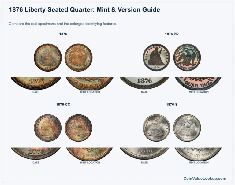 1876 Liberty Seated Quarter Coin Value: How Much Is It Worth?