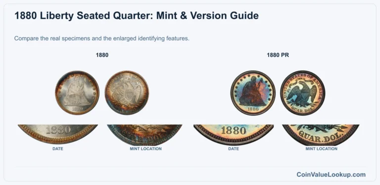 1880 Liberty Seated Quarter Coin Value: How Much Is It Worth?