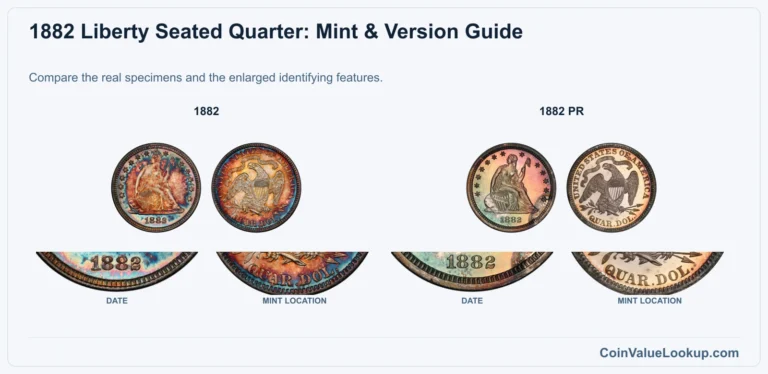 1882 Liberty Seated Quarter Coin Value: How Much Is It Worth?