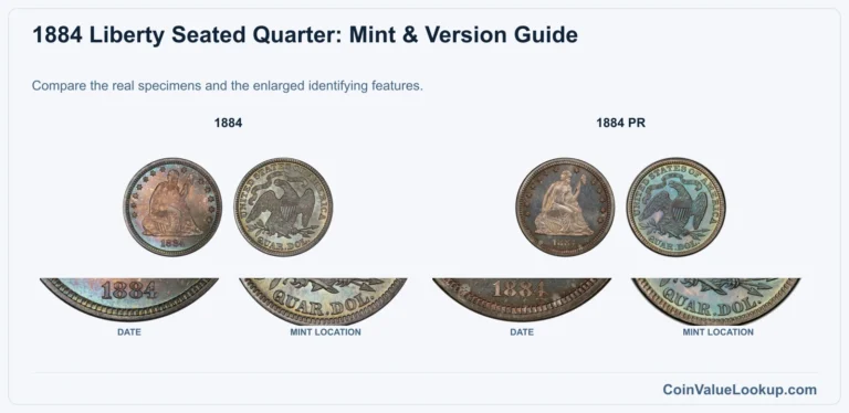 1884 Liberty Seated Quarter Coin Value: How Much Is It Worth?