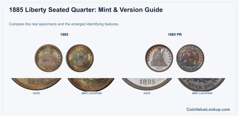 1885 Liberty Seated Quarter Coin Value: How Much Is It Worth?