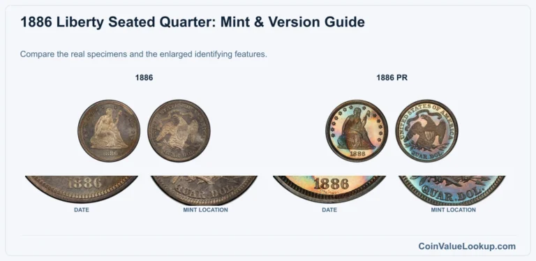 1886 Liberty Seated Quarter Coin Value: How Much Is It Worth?