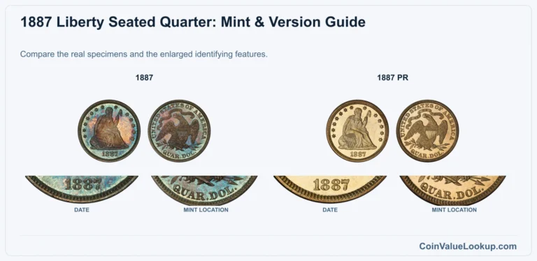 1887 Liberty Seated Quarter Coin Value: How Much Is It Worth?