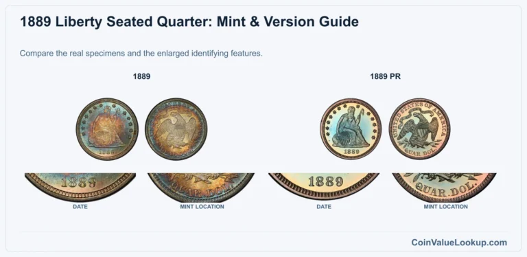 1889 Liberty Seated Quarter Coin Value: How Much Is It Worth?