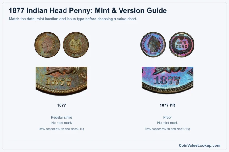 1877 Indian Head Penny Coin Value: How Much Is It Worth?
