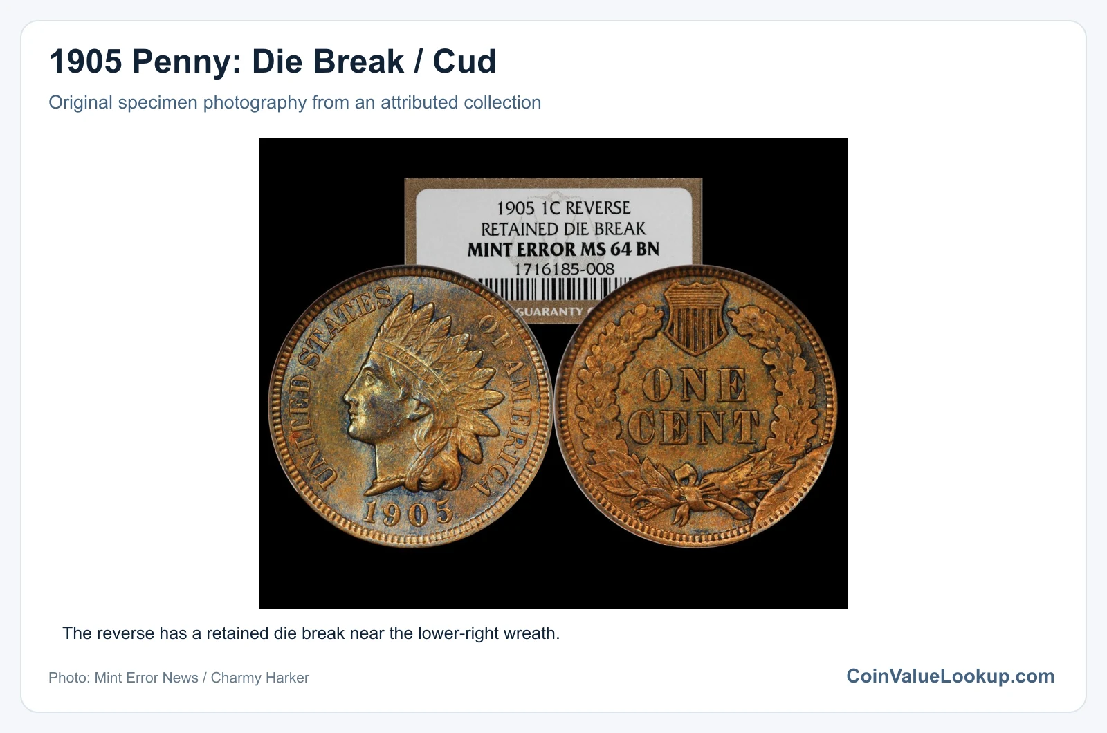 1905 Penny: Die Break / Cud