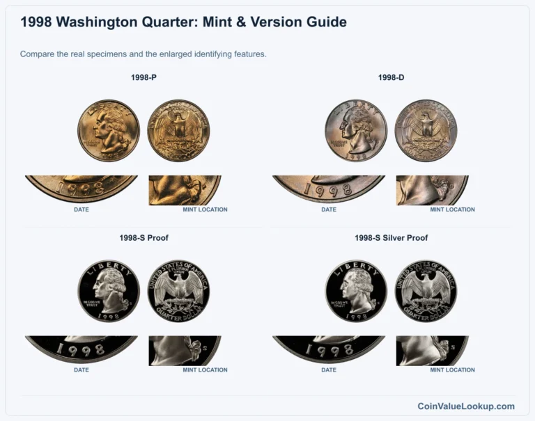 1998 Washington Quarter Coin Value: How Much Is It Worth?